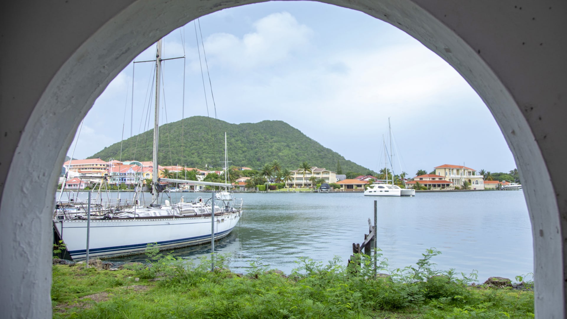 St Lucia Real Estate Rodney Marina Investment Property for sale view of bay from building