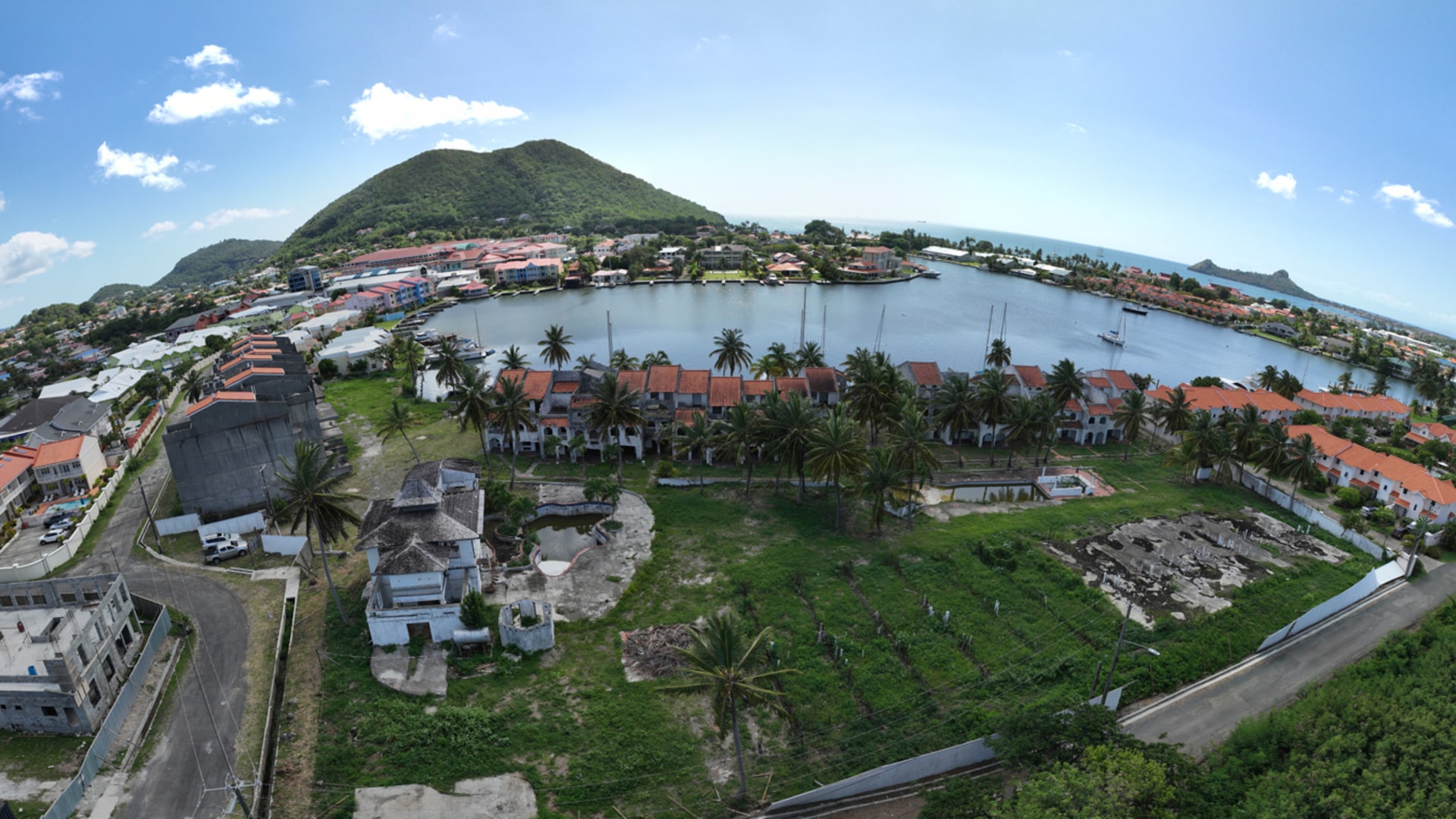 St Lucia Real Estate Rodney Marina Investment Property for sale 280 degree view