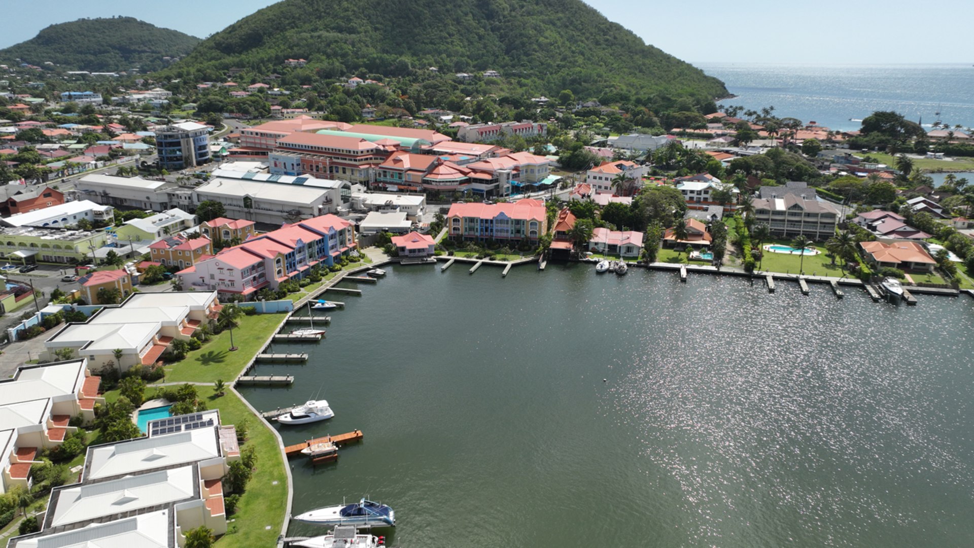 St Lucia Real Estate Rodney Marina Investment Property for sale aerial view