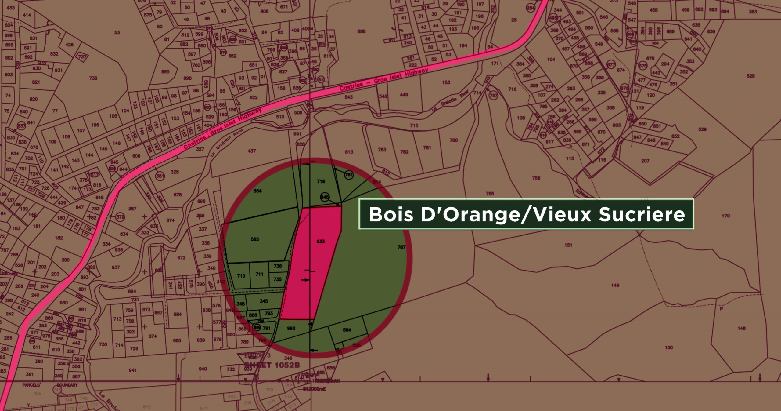 Land For Sale In Bois D' Orange - 3.6 Acres st lucia real estate