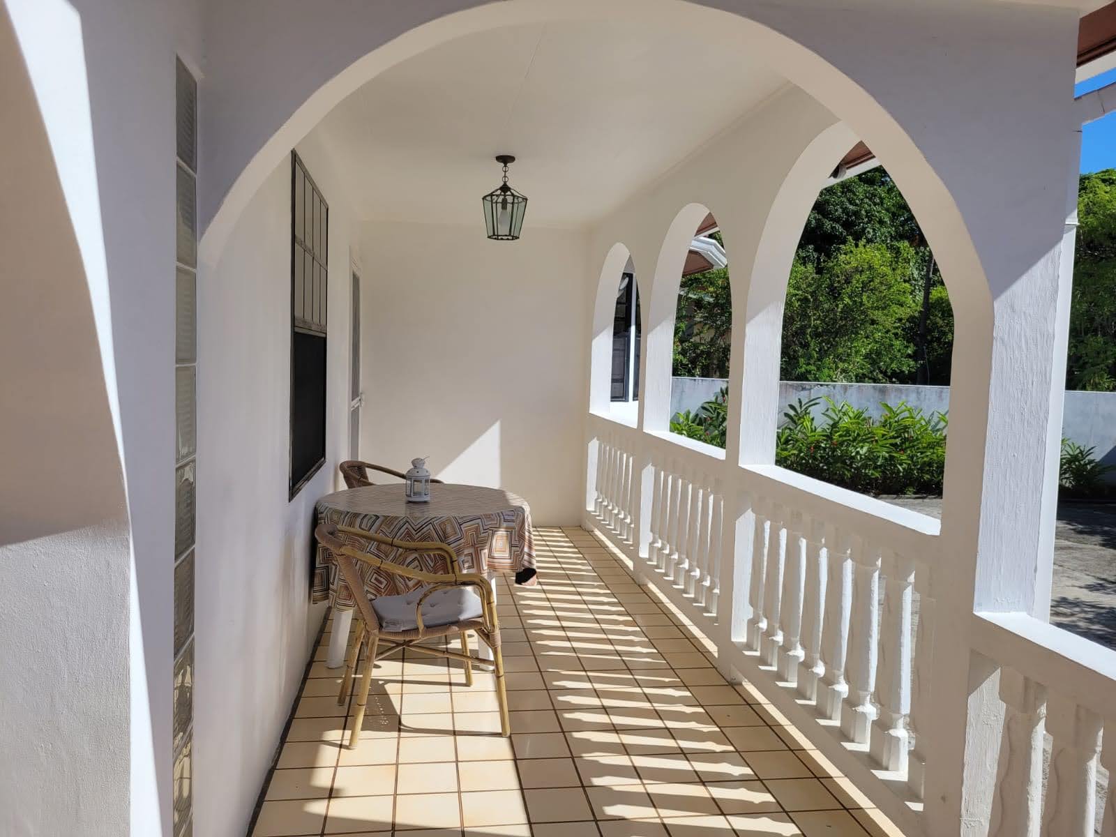 St Lucia real estate rental Fully Furnished 3 Bed House Bonneterre balcony