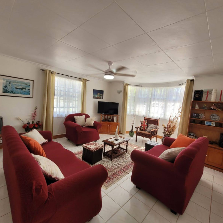 St Lucia real estate rental Fully Furnished 3 Bed House Bonneterre chairs