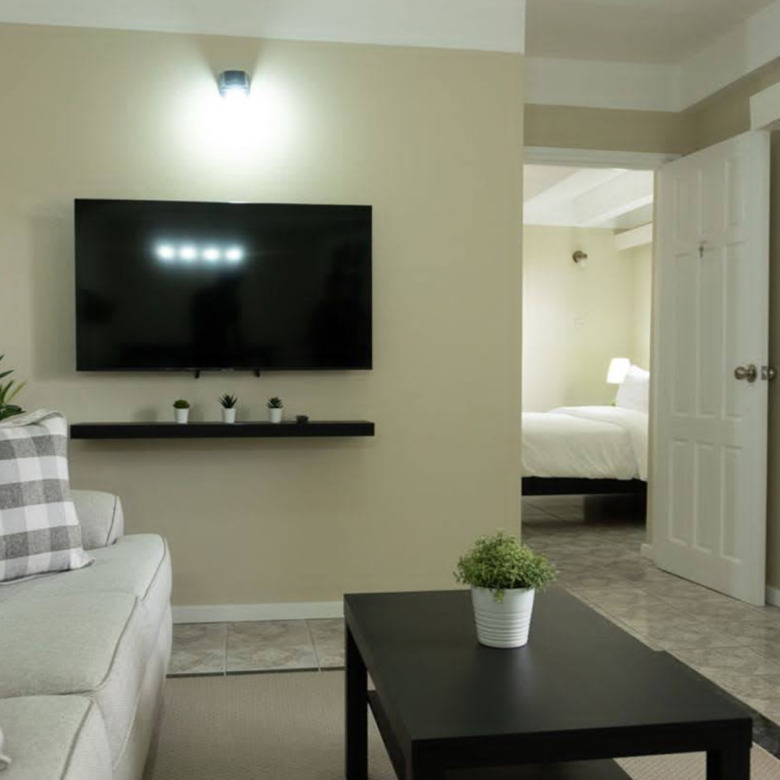 st lucia real estate REDUIT ORCHARD APARTMENT #6 FOR RENT- tv