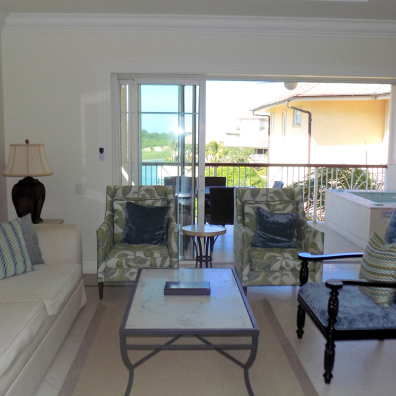 st lucia real estate THE LANDINGS UNIT NO 723- Gros Islet, St. Lucia for rent sitting room