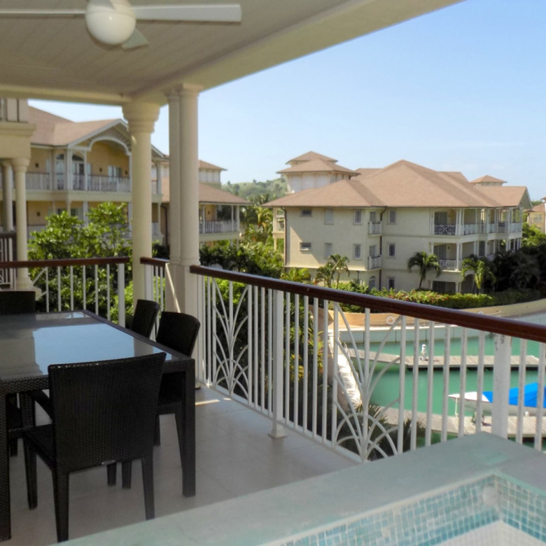 st lucia real estate THE LANDINGS UNIT NO 723- Gros Islet, St. Lucia for rent pool view