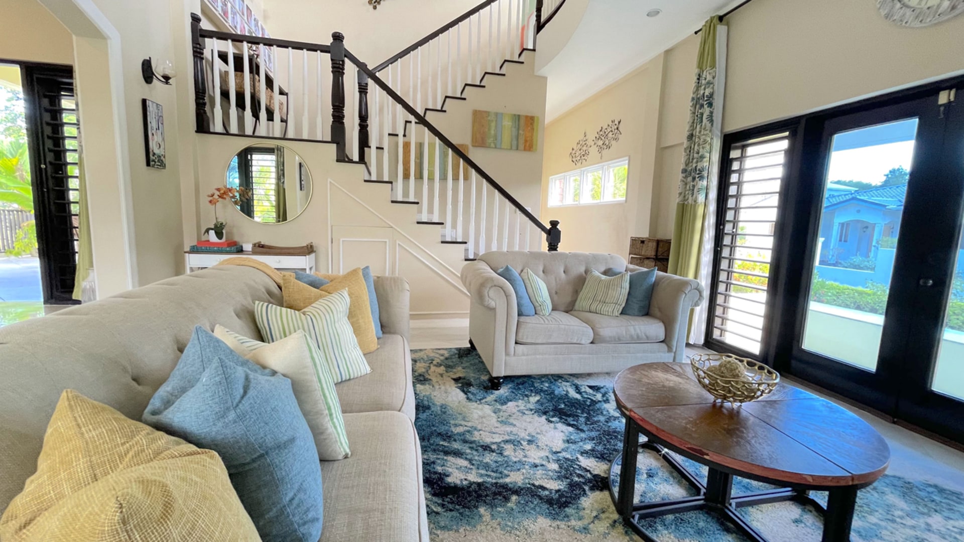 st lucia real estate VILLA ELOISE For Rent staircase