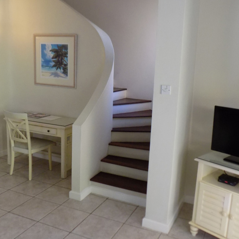 st lucia real estate THE HARBOUR NO.23 FOR RENT stairway