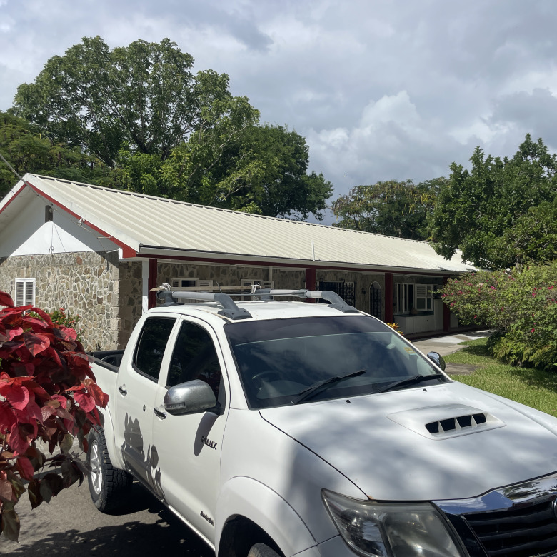 St Lucia Real estate villa for sale in soufriere parking