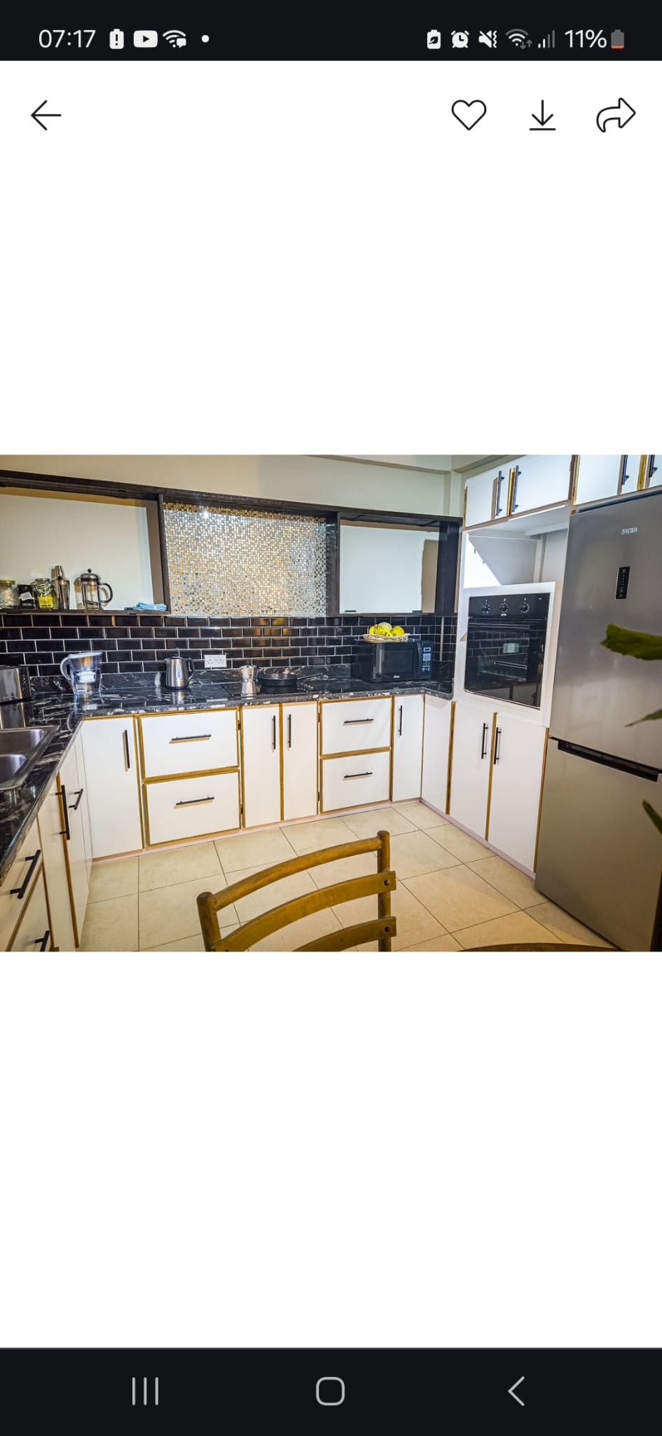 st lucia real estate one bed apartment for rent kitchen