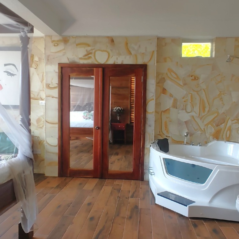 butterfly house st lucia real estate bathroom