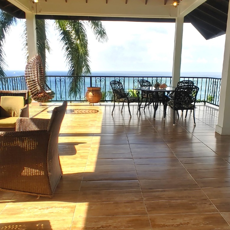 butterfly house st lucia real estate patio