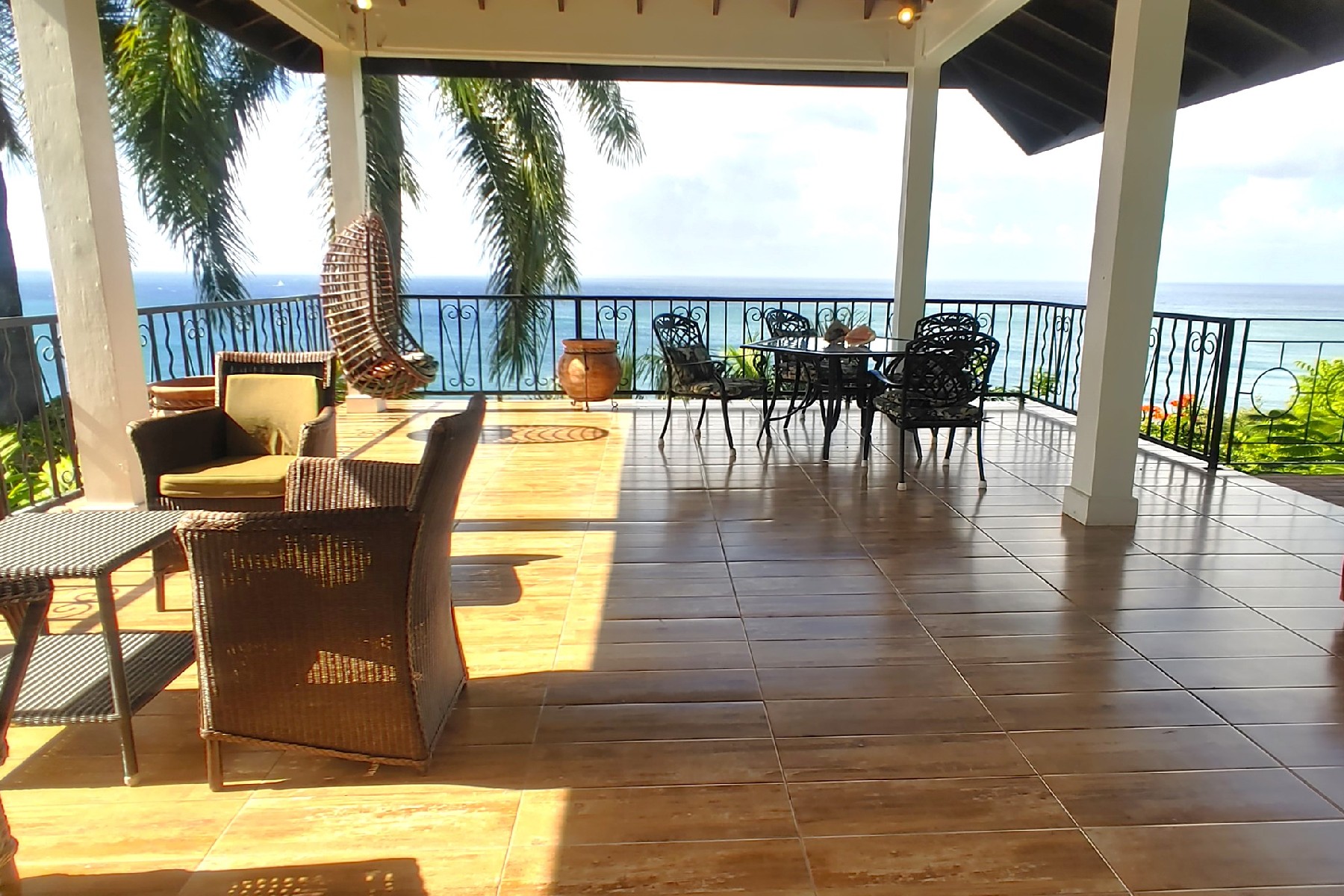 butterfly house st lucia real estate patio