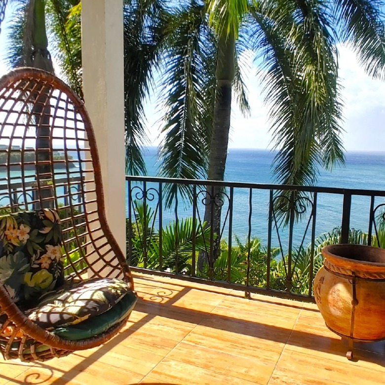 butterfly house st lucia real estate balcony