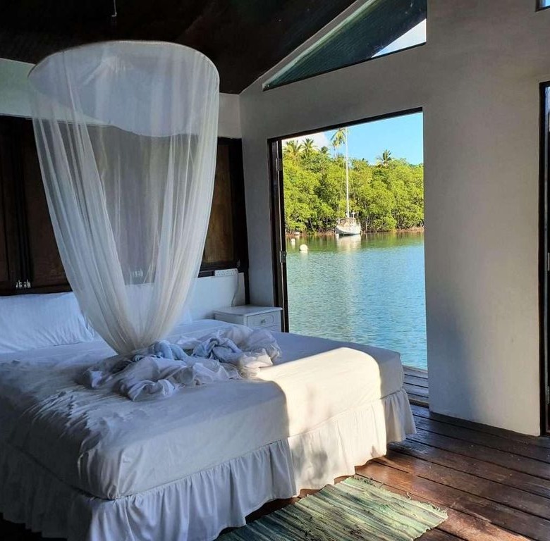 Mango Beach villa st lucia real estate marigot for sale dock view