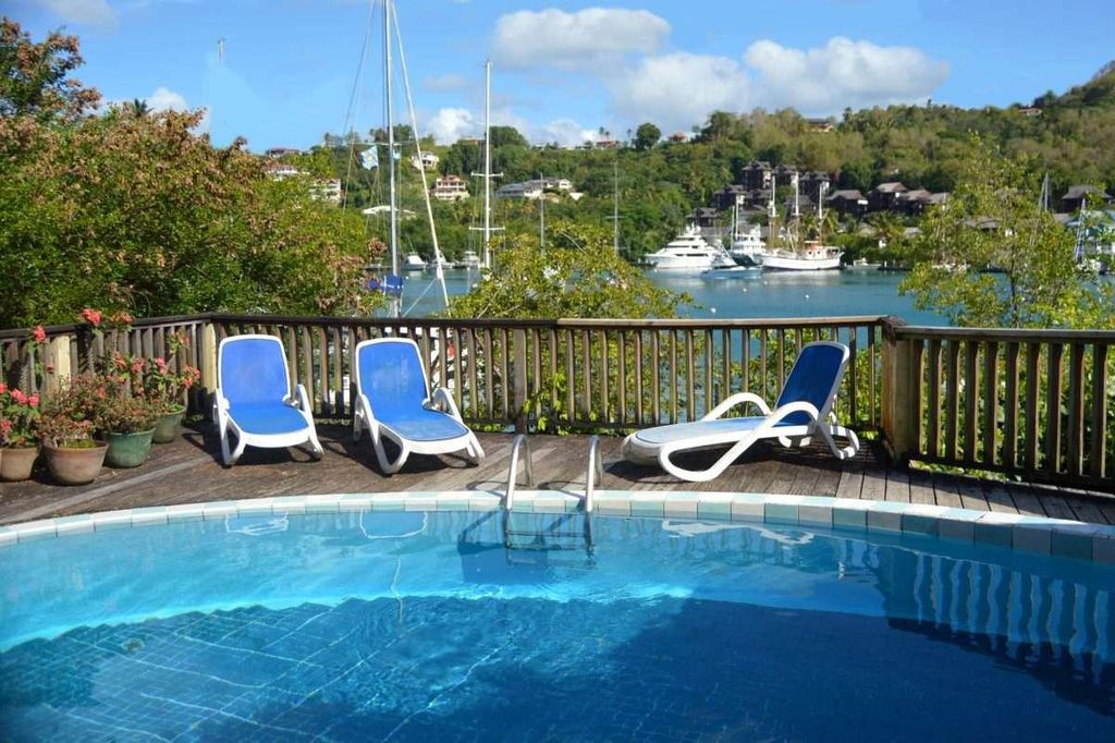 Mango Beach villa st lucia real estate marigot for sale pool view