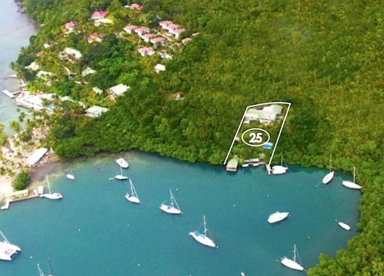 Mango Beach villa st lucia real estate marigot for sale location