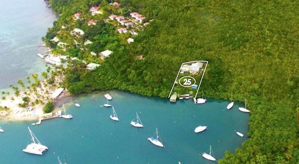 Mango Beach villa st lucia real estate marigot for sale location