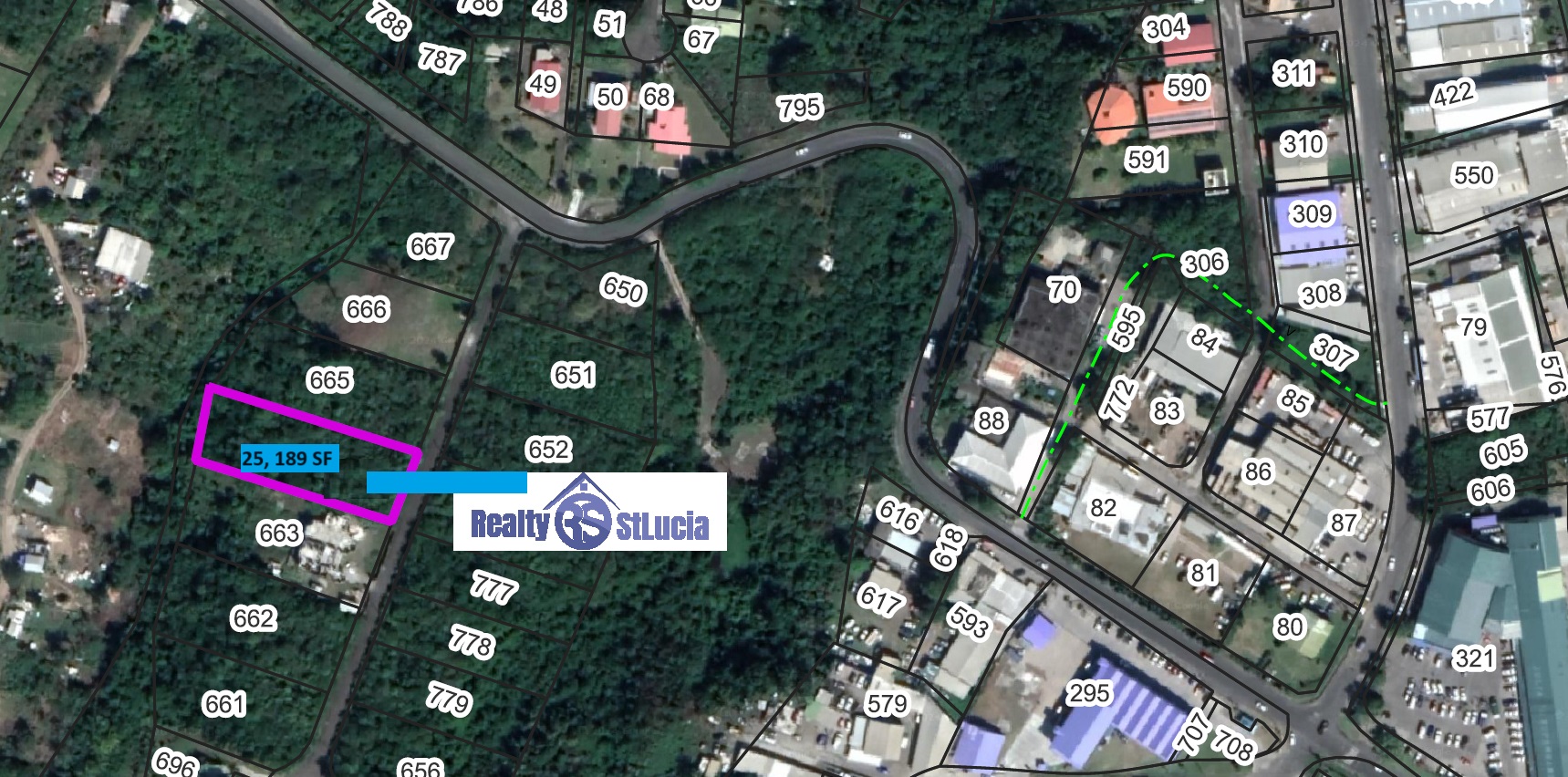 25189 SF land for sale in blackbay aerial view