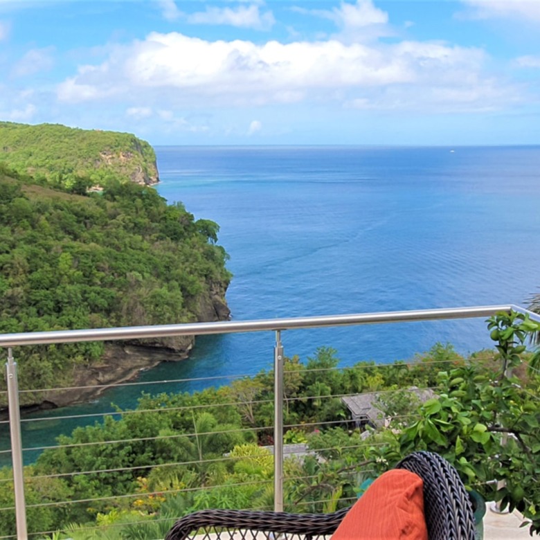 Luxury Home For Sale in Marigot Bay Villa Trou Roland st lucia real estate railing