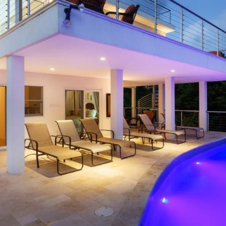 Luxury Home For Sale in Marigot Bay Villa Trou Roland st lucia real estate pool night