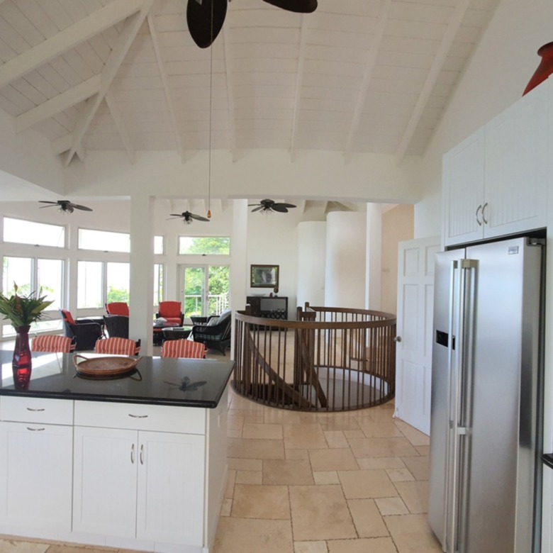 Luxury Home For Sale in Marigot Bay Villa Trou Roland st lucia real estate kitchen living