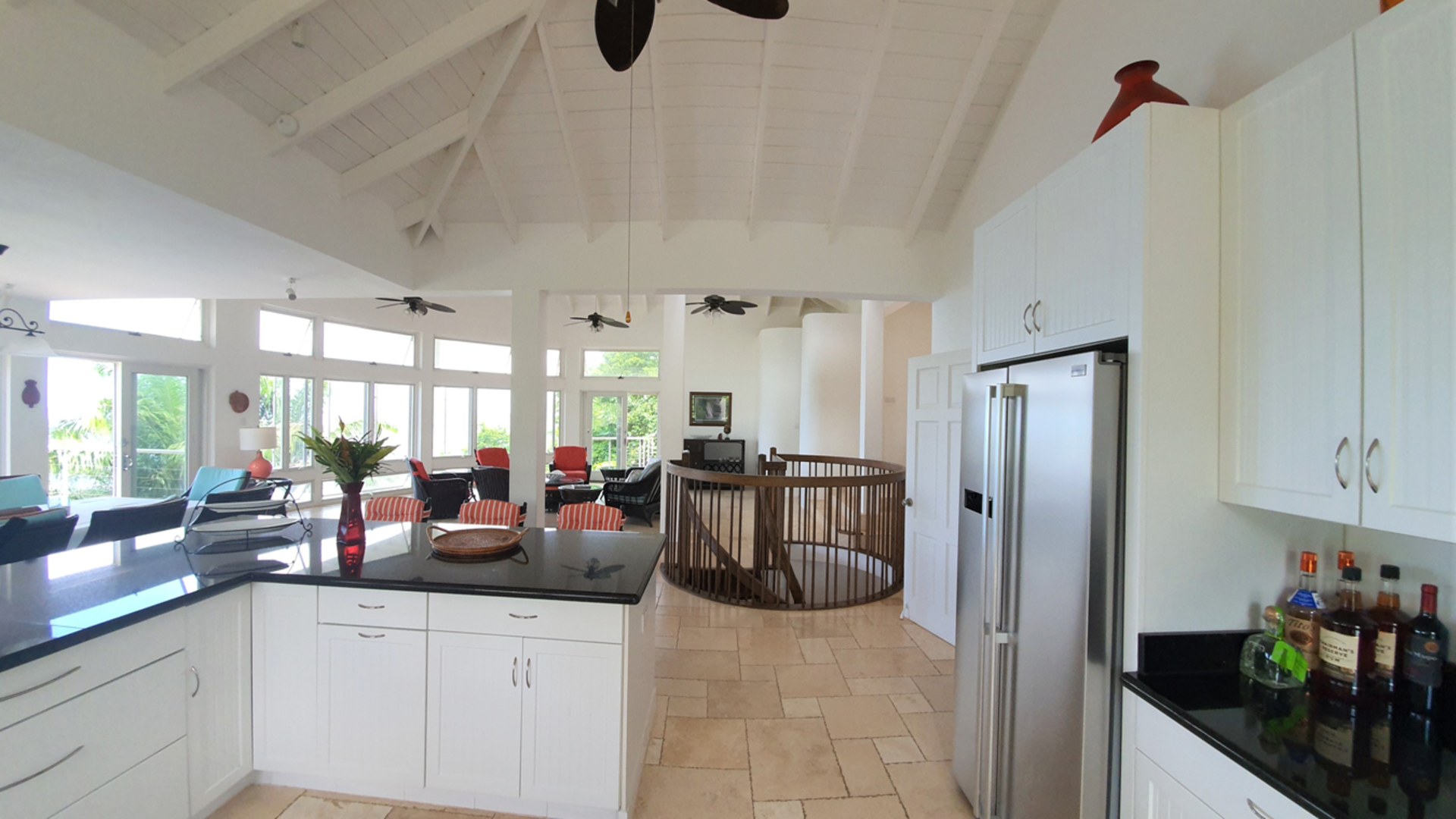 Luxury Home For Sale in Marigot Bay Villa Trou Roland st lucia real estate kitchen living