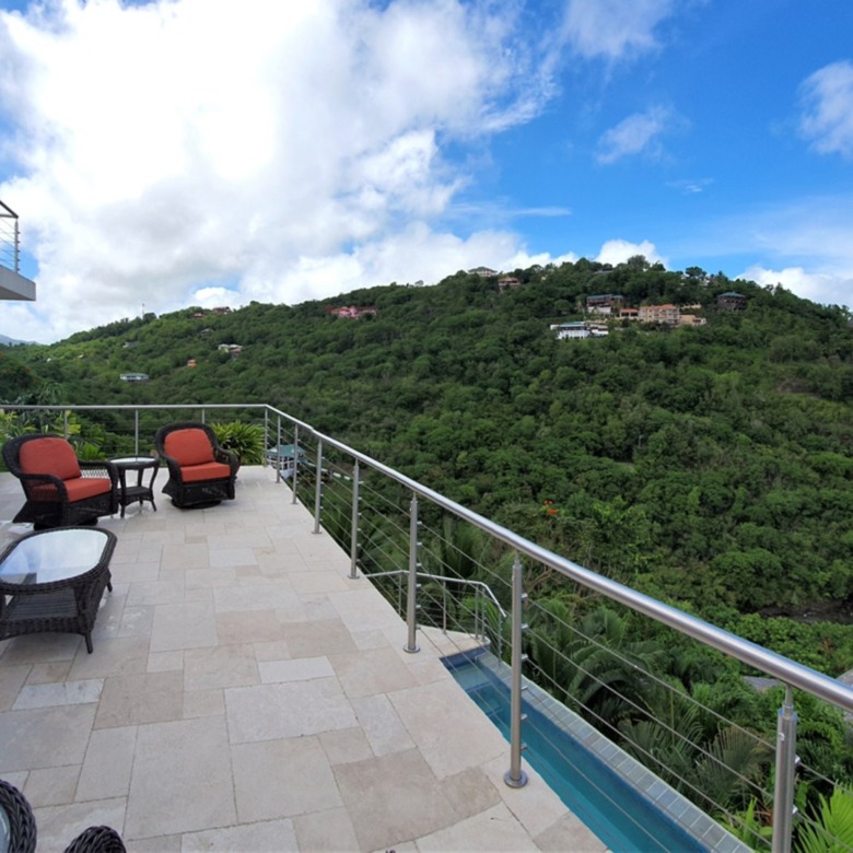 Luxury Home For Sale in Marigot Bay Villa Trou Roland st lucia real estate patio
