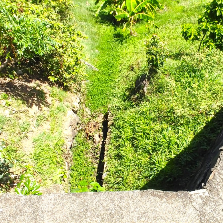 St Lucia real estate Waterfront Land Overlooking the Caribbean Sea drain