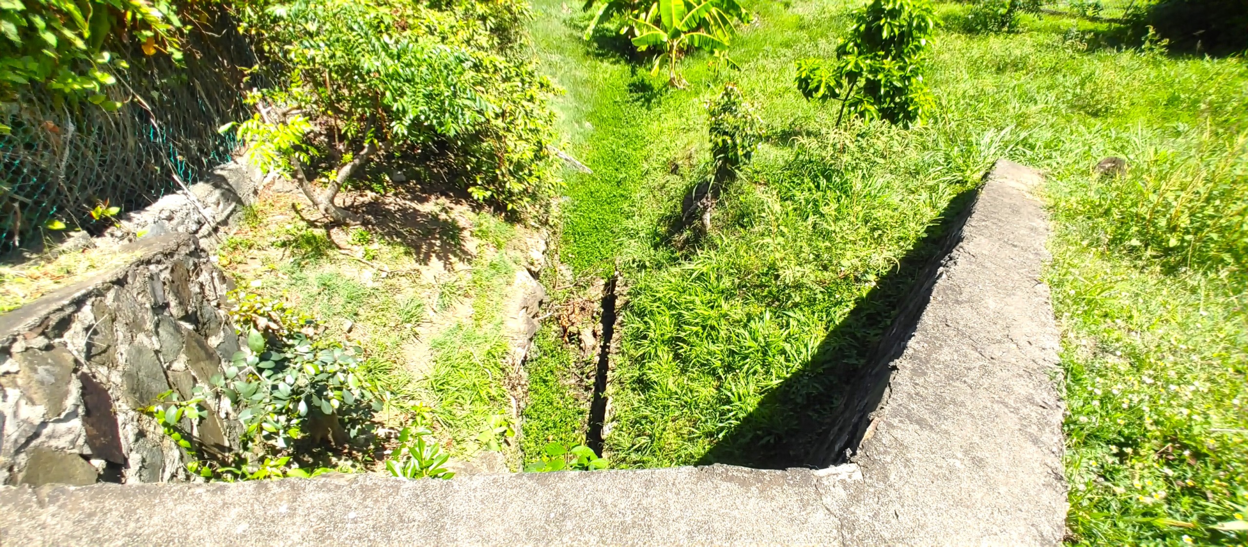 St Lucia real estate Waterfront Land Overlooking the Caribbean Sea drain