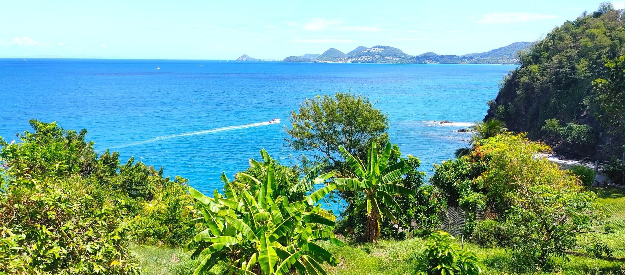 St Lucia real estate Waterfront Land Overlooking the Caribbean Sea view