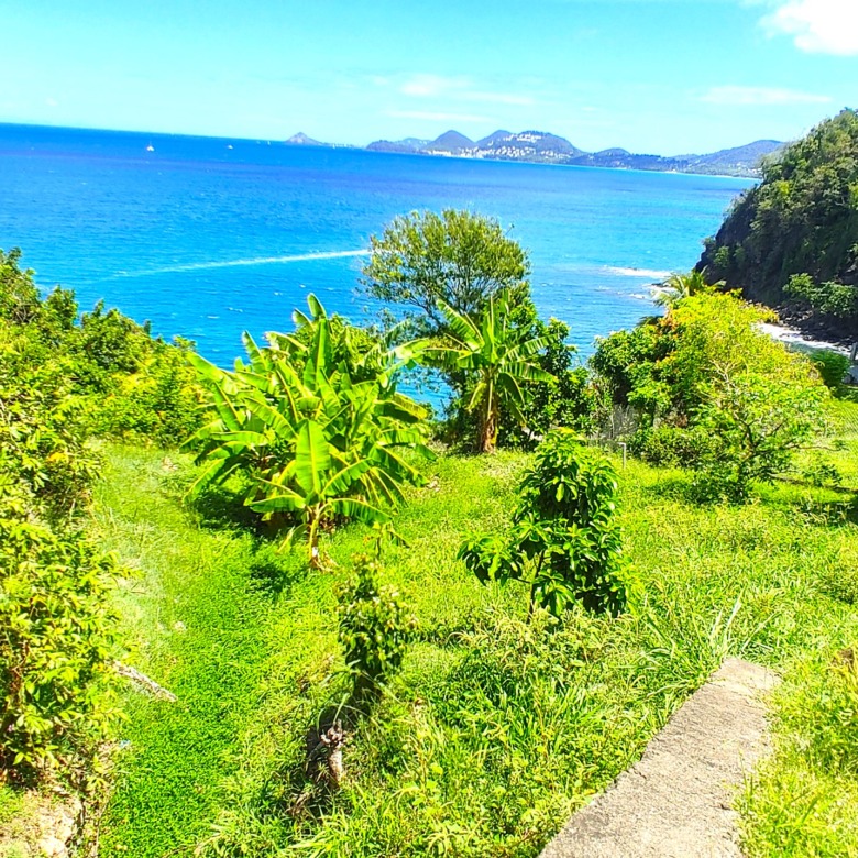 St Lucia real estate Waterfront Land Overlooking the Caribbean Sea views
