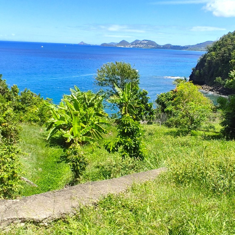 St Lucia real estate Waterfront Land Overlooking the Caribbean Sea for sale
