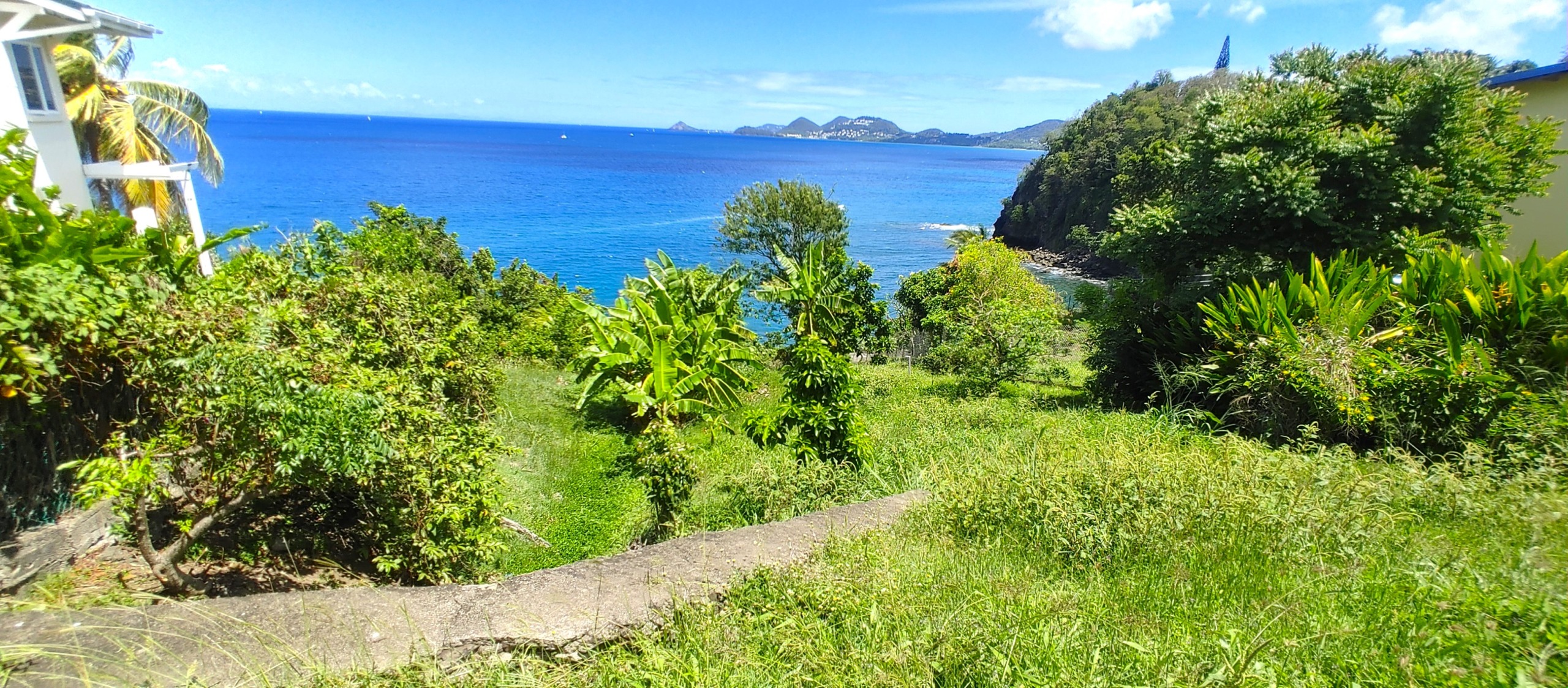 St Lucia real estate Waterfront Land Overlooking the Caribbean Sea for sale
