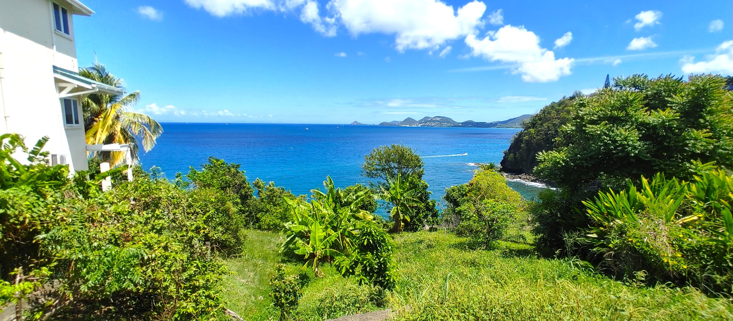 St Lucia real estate Waterfront Land Overlooking the Caribbean Sea
