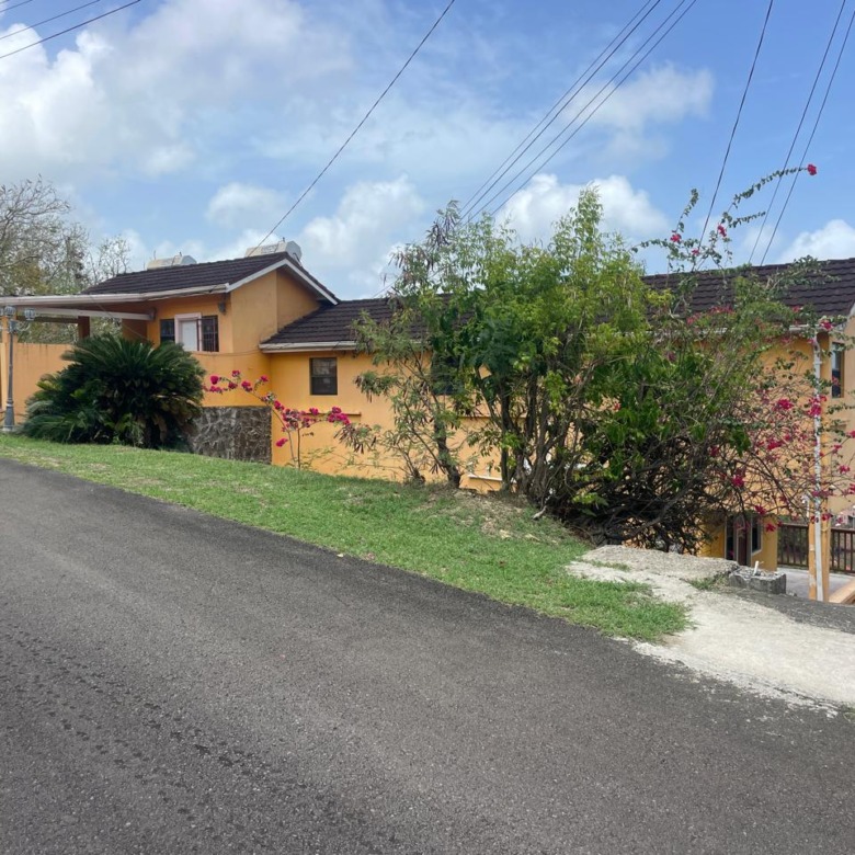 house for sale in st lucia - House For Sale At Sunny Acres Castries roadside entrance