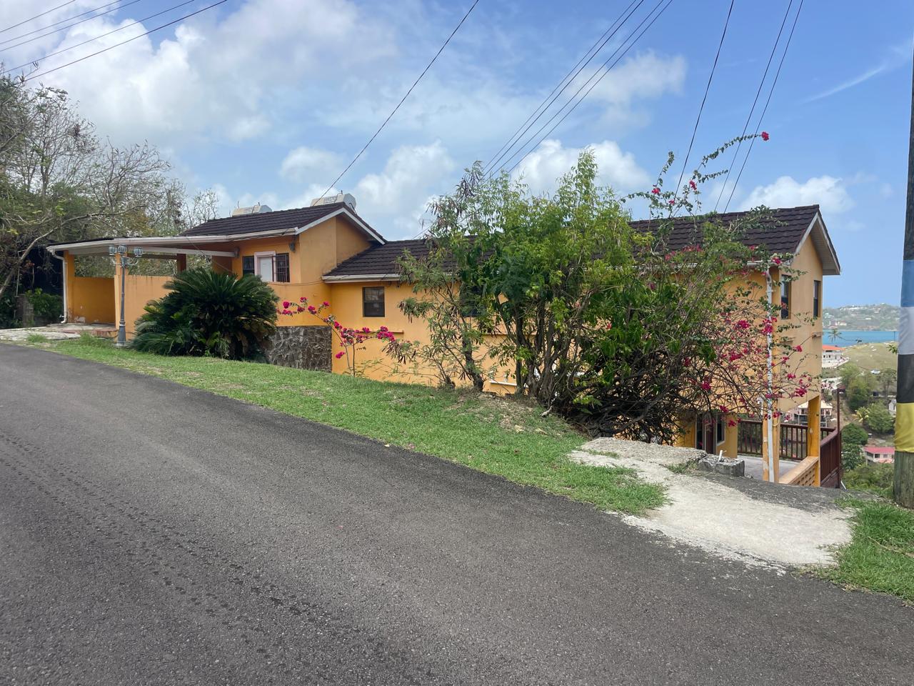 house for sale in st lucia - House For Sale At Sunny Acres Castries roadside entrance