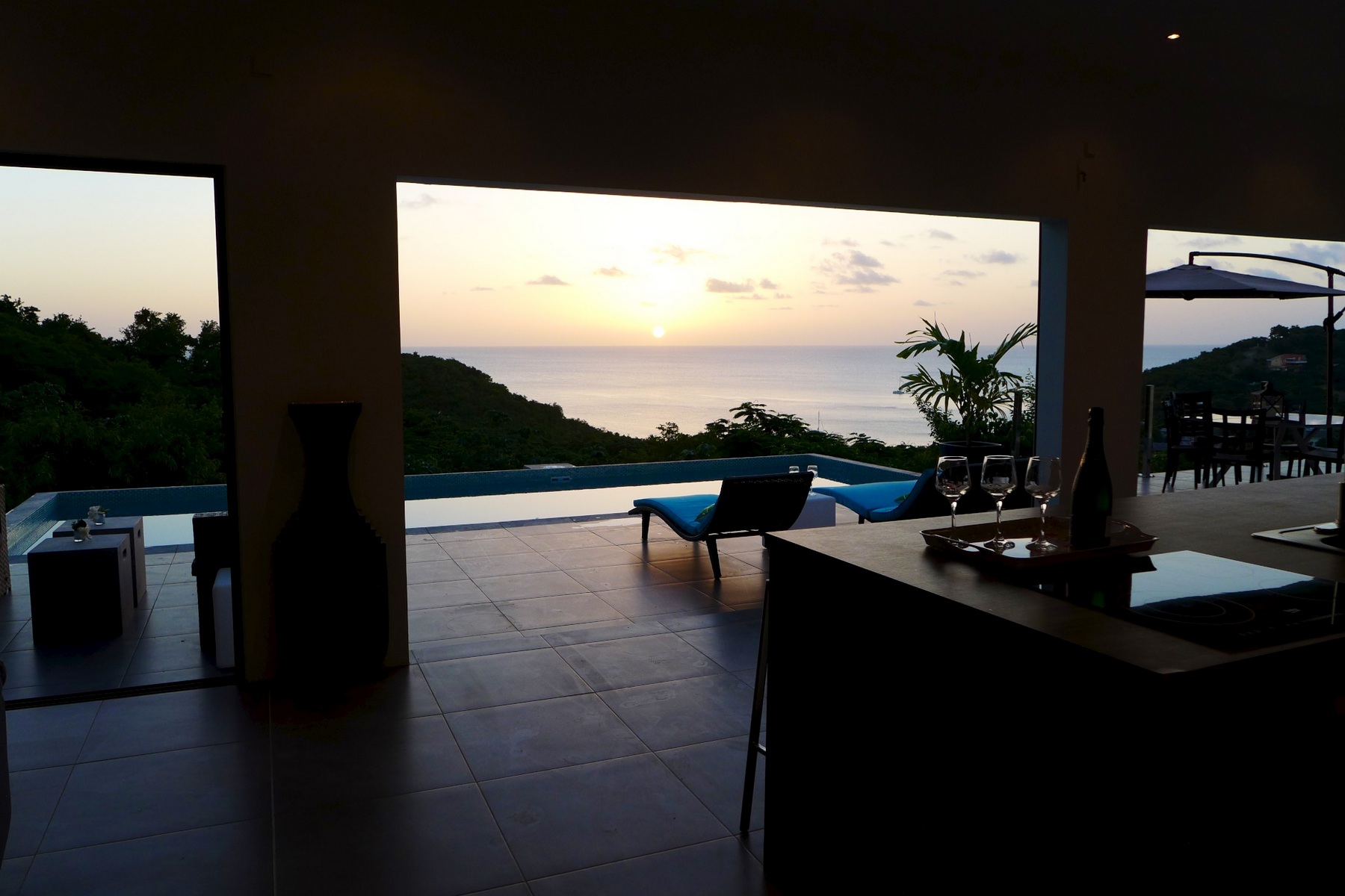 villas for sale in St Lucia - Labrelotte Villa | 3 Bedroom bar view