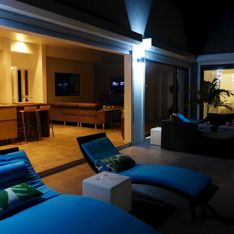 villas for sale in St Lucia - Labrelotte Villa | 3 Bedroom night time