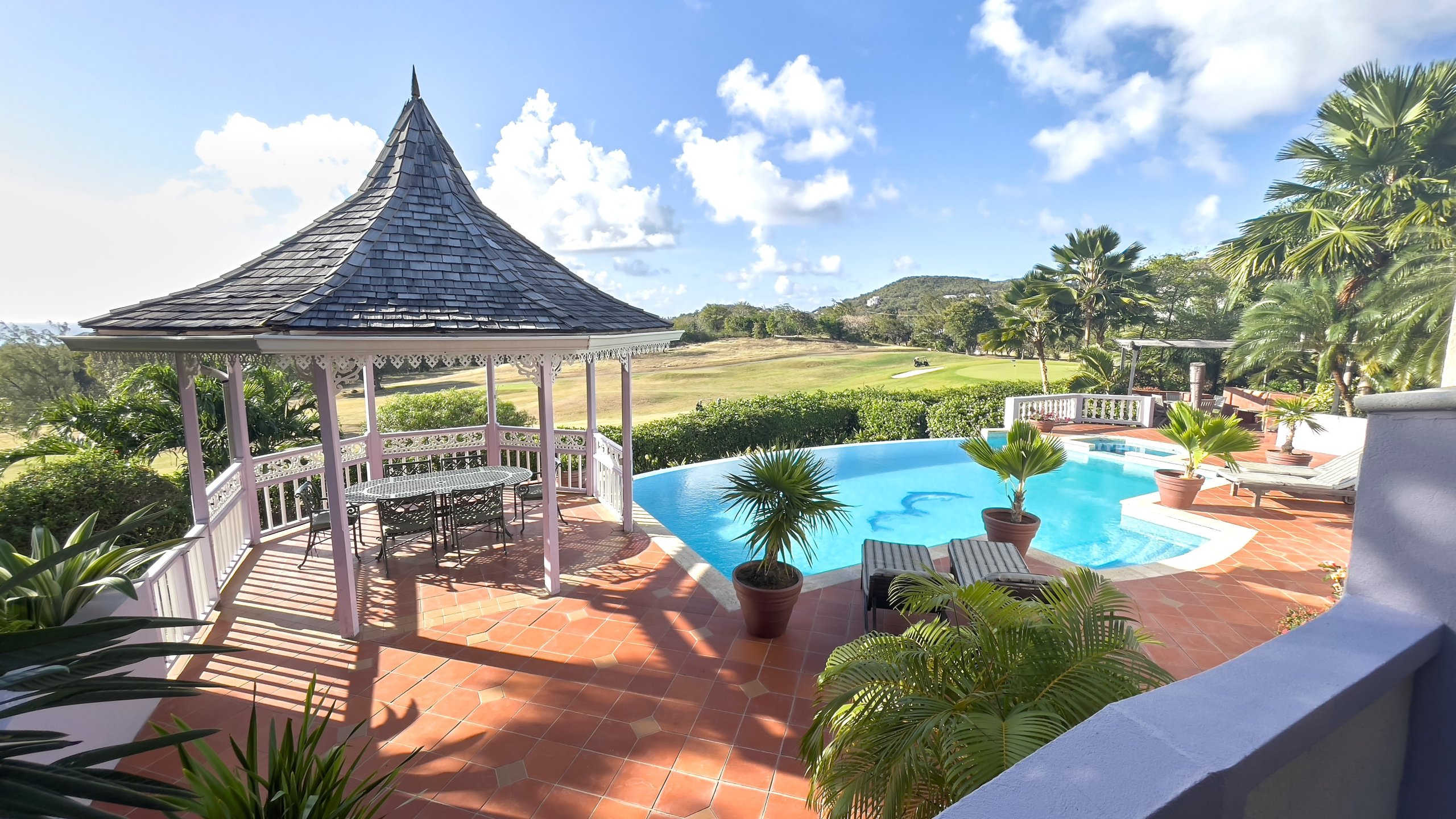 st lucia real estate golf ridge villa cap estate pool