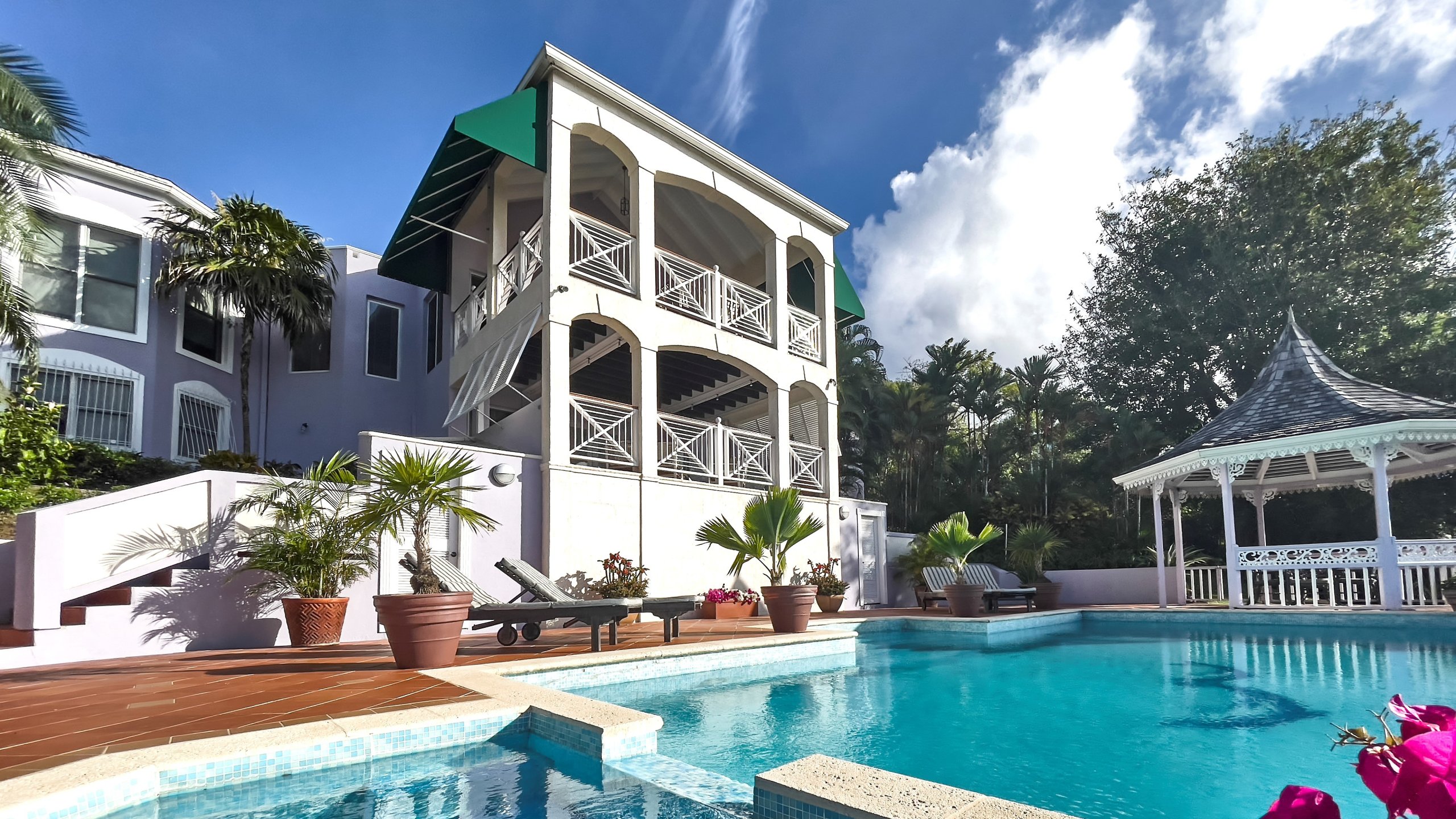 st lucia real estate golf ridge villa cap estate pool view