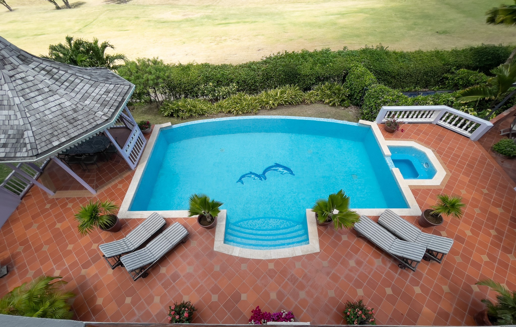 st lucia real estate golf ridge villa cap estate pool deck