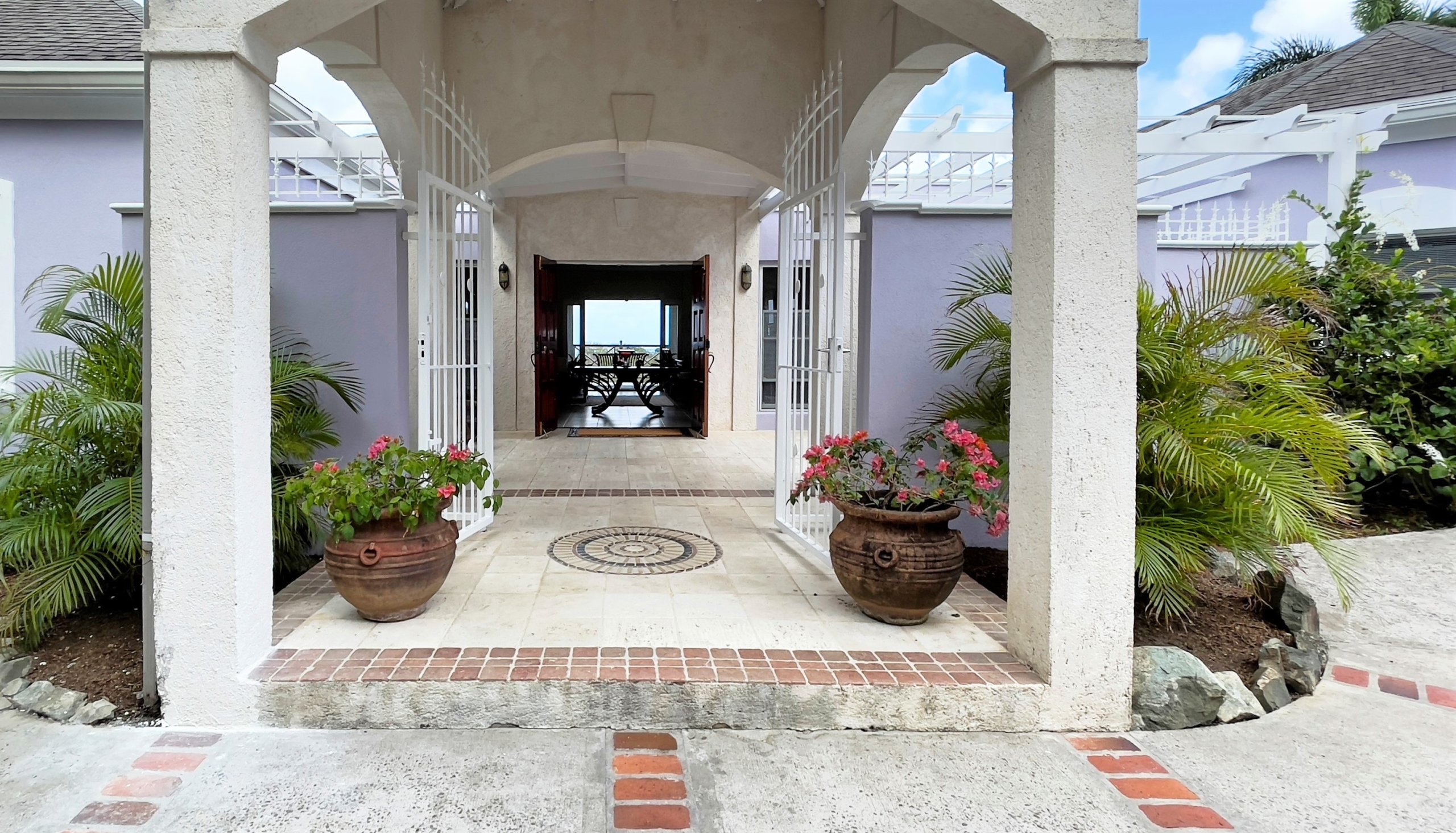 st lucia real estate golf ridge villa cap estate house entrace