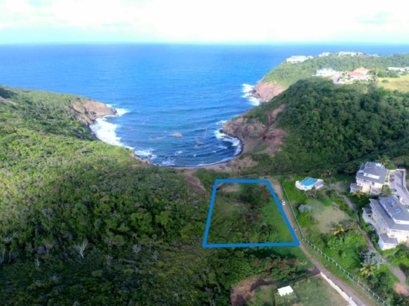 1.04 acres of Ocean View Land at Anse Galet Cap estate St Lucia