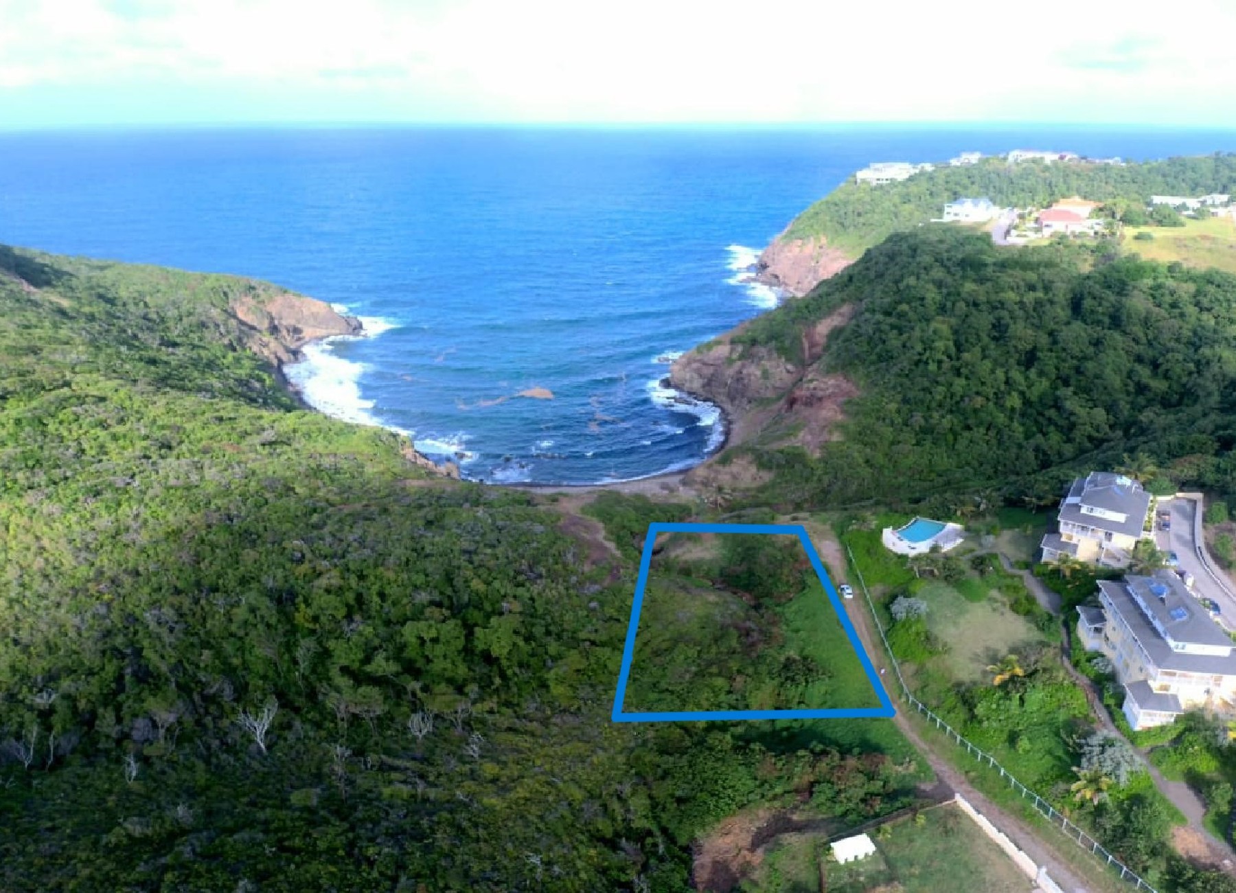 1.04 acres of Ocean View Land at Anse Galet Cap estate St Lucia