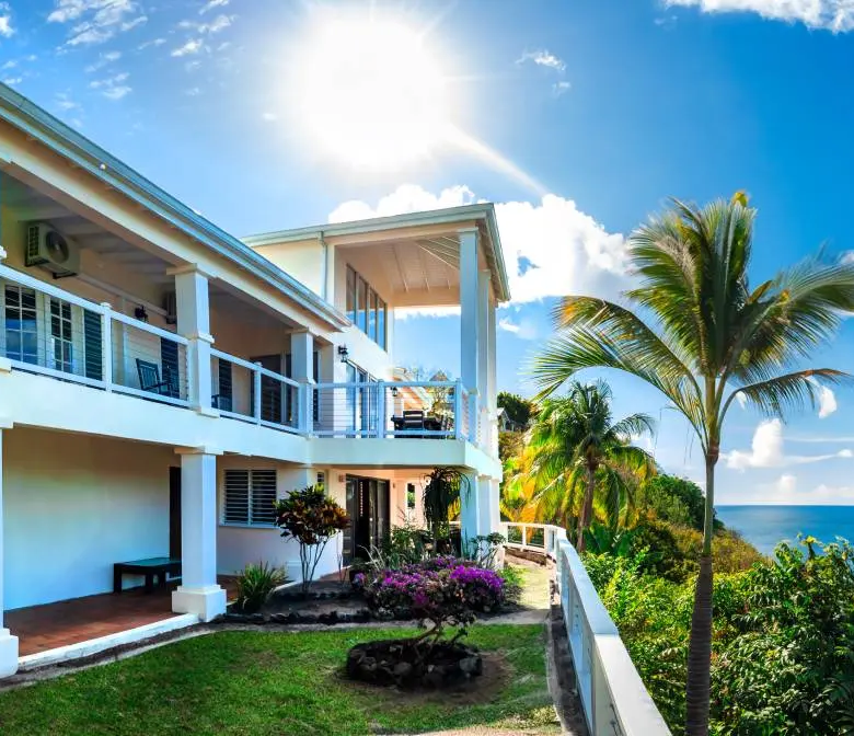 st lucia real estate for sale photos marigot bay villa view