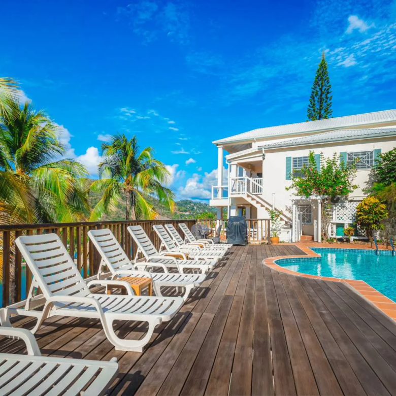 st lucia real estate for sale photos pool deck