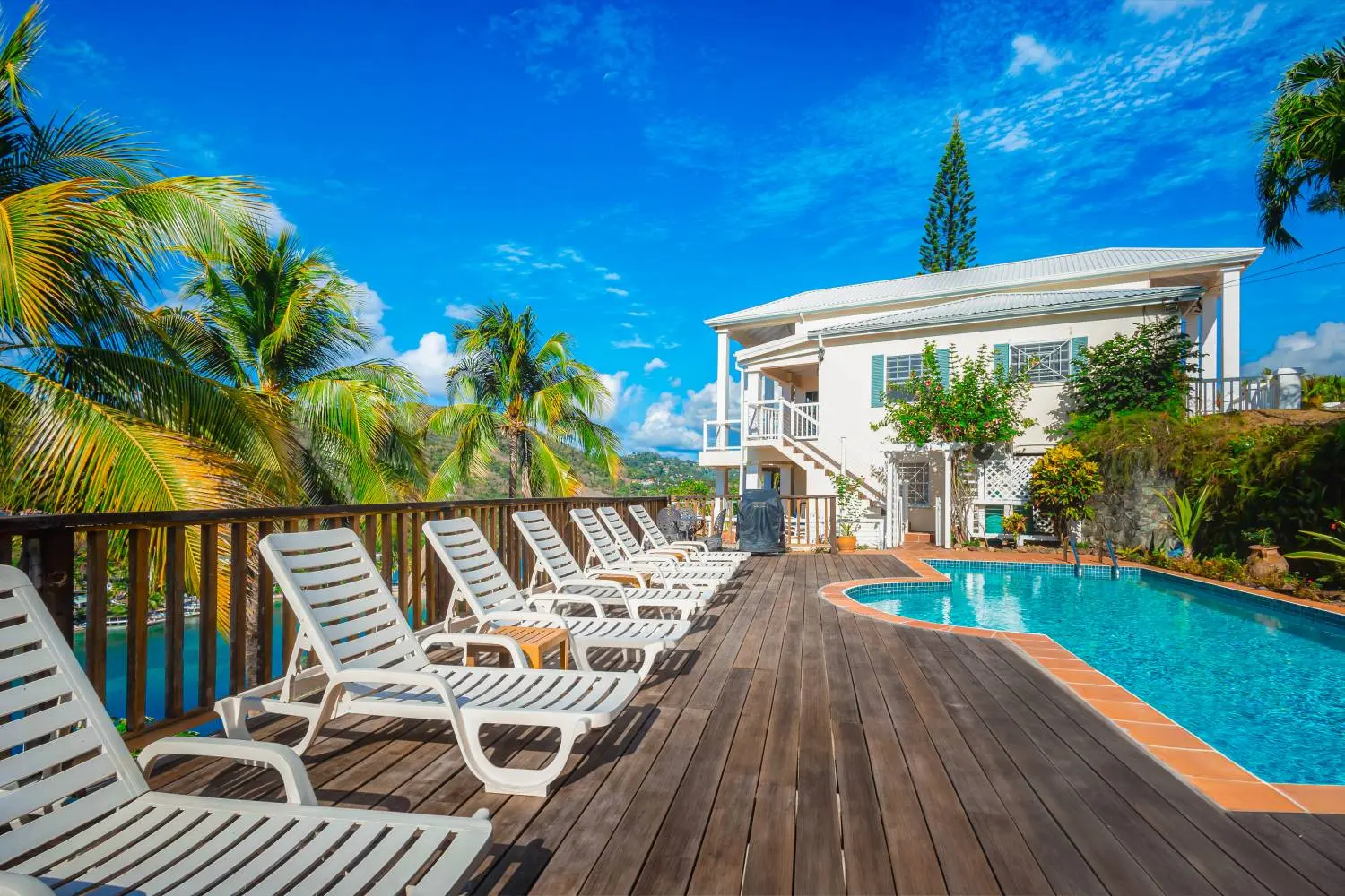 st lucia real estate for sale photos pool deck