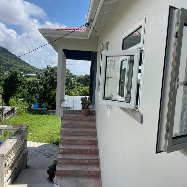 st lucia real estate : 4 Bed House For Sale In Vieux Fort main entrace