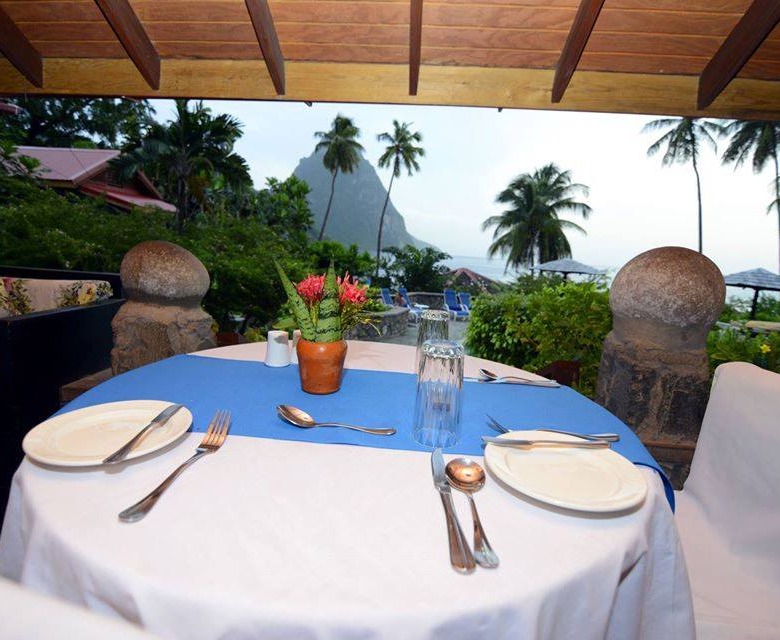 st lucia real estate: 10 Bed Beach Resort For Sale in Soufriere saint lucia piton view