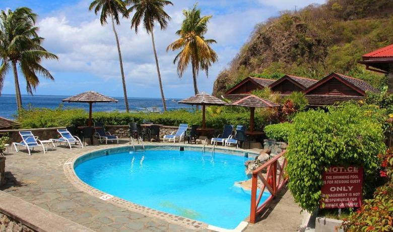 st lucia real estate: 10 Bed Beach Resort For Sale in Soufriere saint lucia sea view